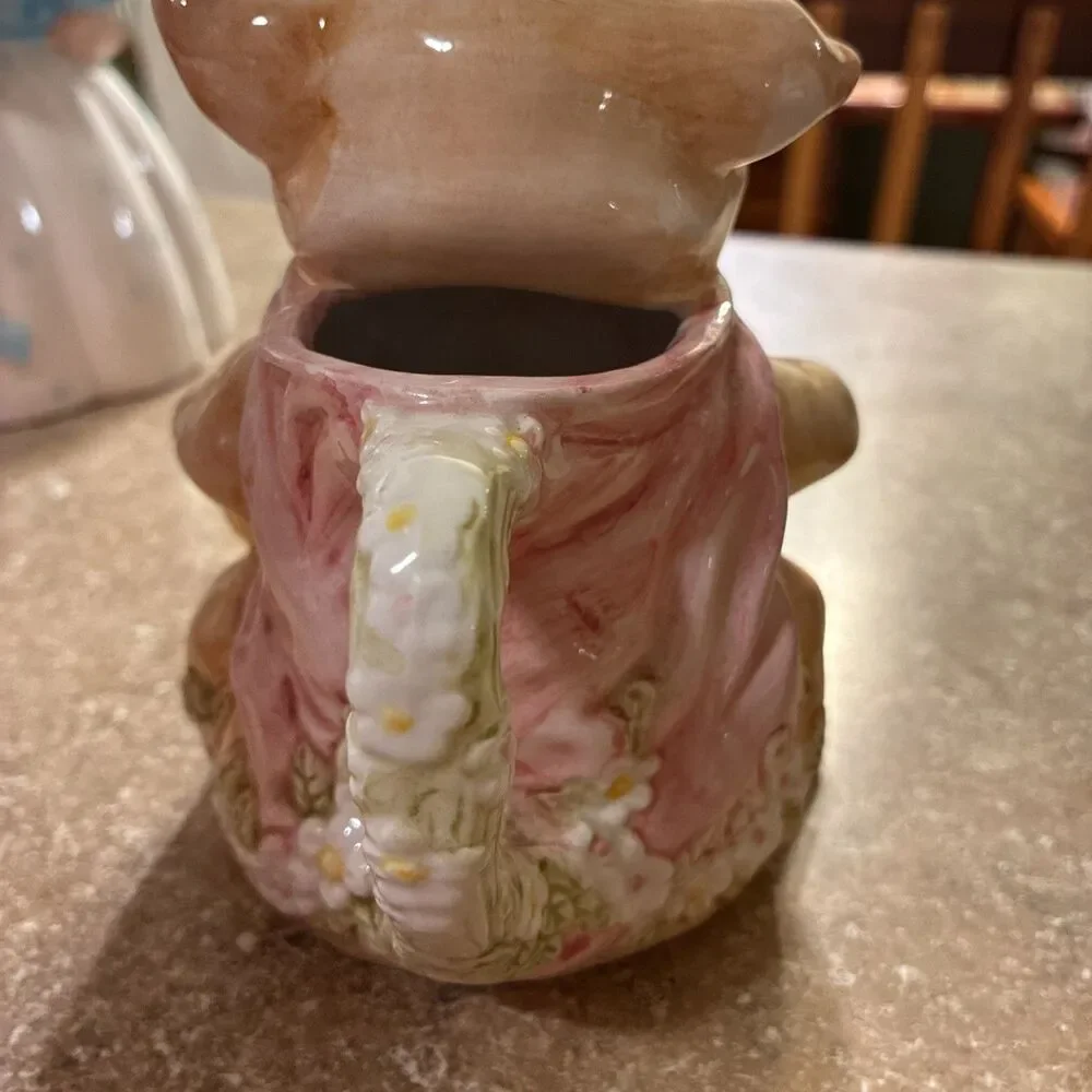 Pigsville Pig Creamer 1993 Ceramic 5x4 Inch FM 1384 Vintage